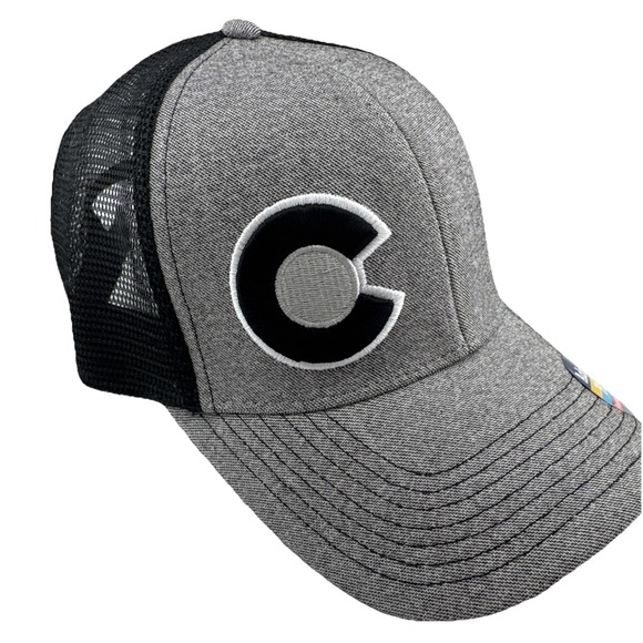YO Colorado Other - Yo Colorado Black and Gray Mesh Snapback Baseball Trucker Hat Adult Fit